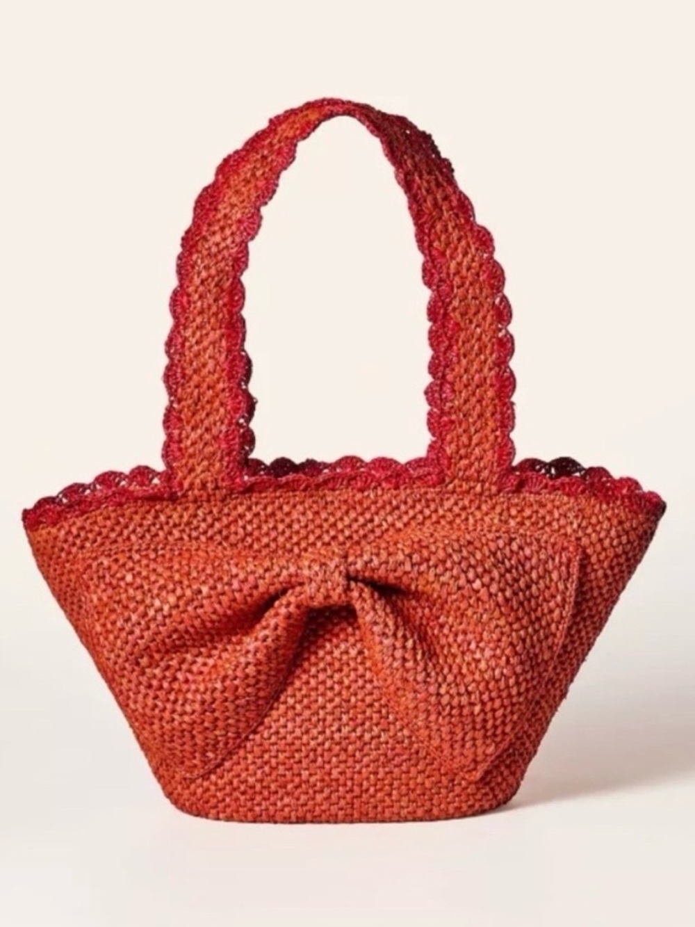 Kate Spade Target Raffia Bow Tote Bag